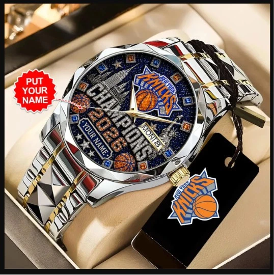 Personalized Knicks NBA Finals Champions 2026 Alloy Luxury Quartz Watch