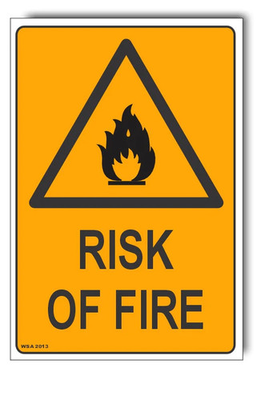 #ad Risk Of Fire Warning Sign AU $459.99