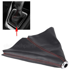 Black Suede Shift Boot Red Stitch Universal Gear Cover Fits For Honda Civic Black Suede Shift Boot Red Stitch Universal Gear Cover Fits For Honda Civic