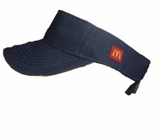 McDonalds Crew Staff Visor Blue Denim Adjustable Snap Back Hat 2022