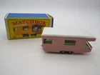 VINTAGE BOXED LESNEY MATCHBOX SERIES TRAILER CARAVAN # 23 PINK CAMPER NO RESERVE