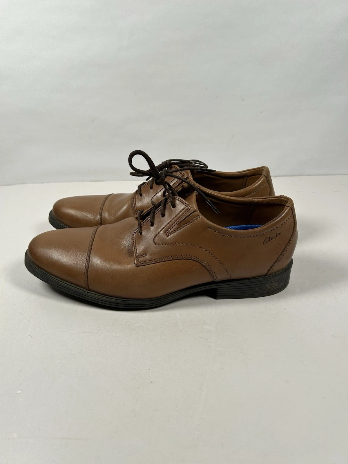Clarks Berretto Uomo Whiddon Oxford Marrone Tan Taglia 10