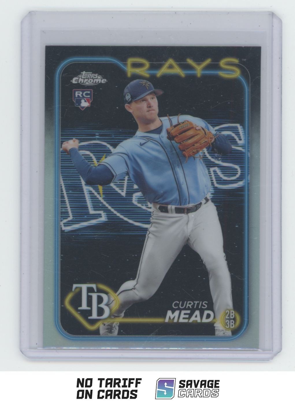 2024 Topps Chrome Curtis Mead RC #209 Tampa Bay Rays