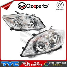Pair LH+RH Head Light Lamp For Toyota Corolla ZZE152 ZRE152 Hatch 2009-2012