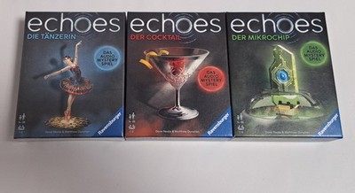 Ravensburger echoes 1, 2 & 3 Bundle- Die Tänzerin - Der Cocktail - Der Mikrochip
