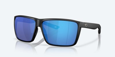 Costa Del Mar Rincon II Matte Black/Blue Mirror 580G Polarized XL Sunglasses
