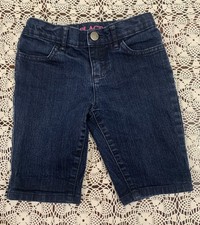 Childrens Place Girls Denim Bermuda Shorts Size 6 Dark Wash Cotton/Spandex