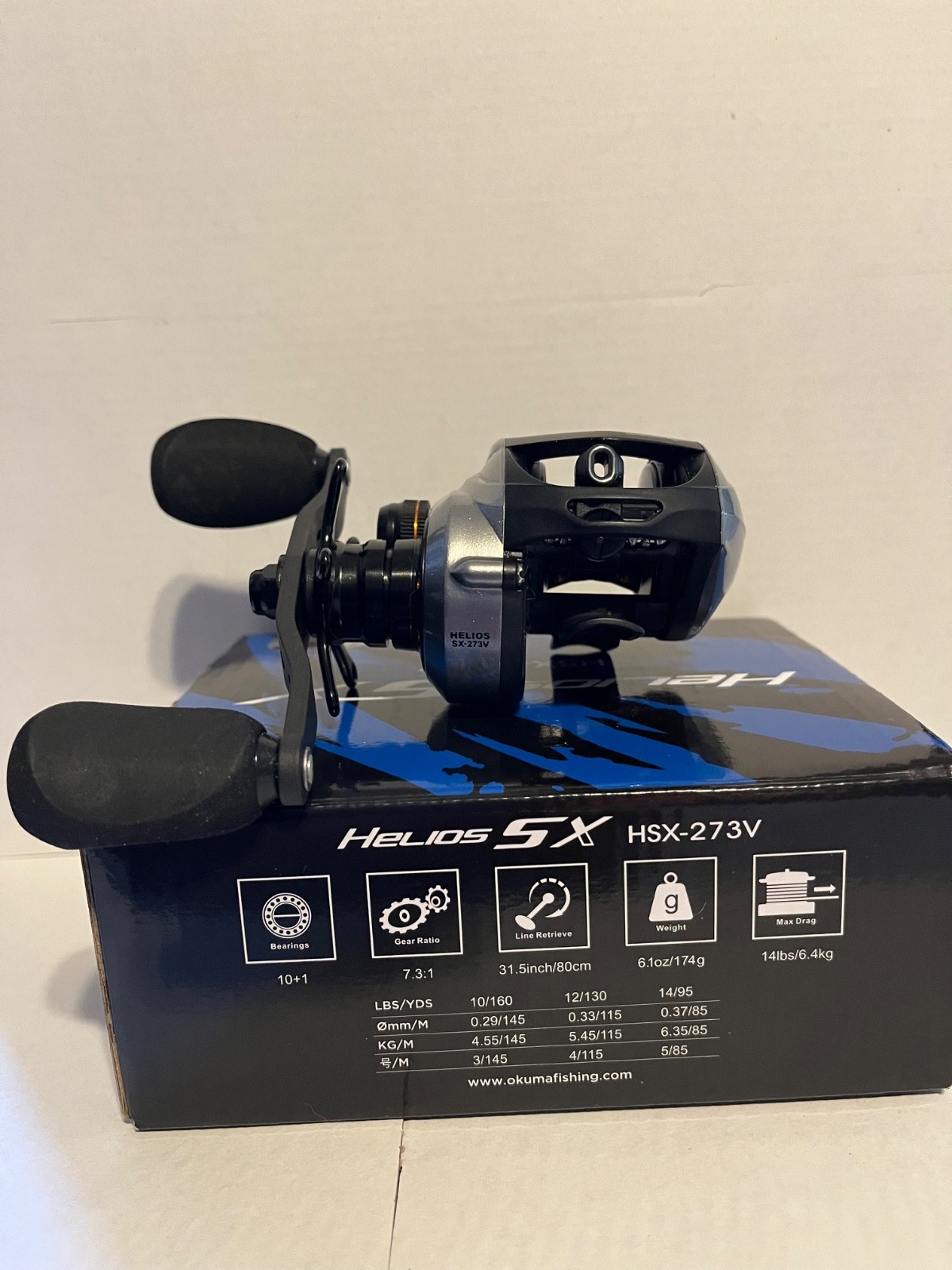 Okuma Helios SX HSX-273V Baitcasting Reel &ndash; 7.3:1 &ndash; Ultr