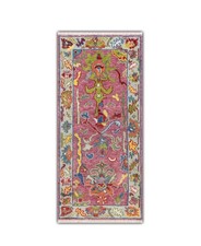 Pink Vintage Turkish Runner Rug  2'6" x 5'11" Hand Knotted Oushak Wool Runner