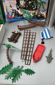 Used LEGO 6273 Rock Island Refuge WRONG BASEPLATE 90% COMPLETE SEE DESCRIPTION