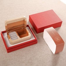 SOFTALK Three-Color Wooden Music Box Jewelry Box Retro Musical Boxs Beautiful...