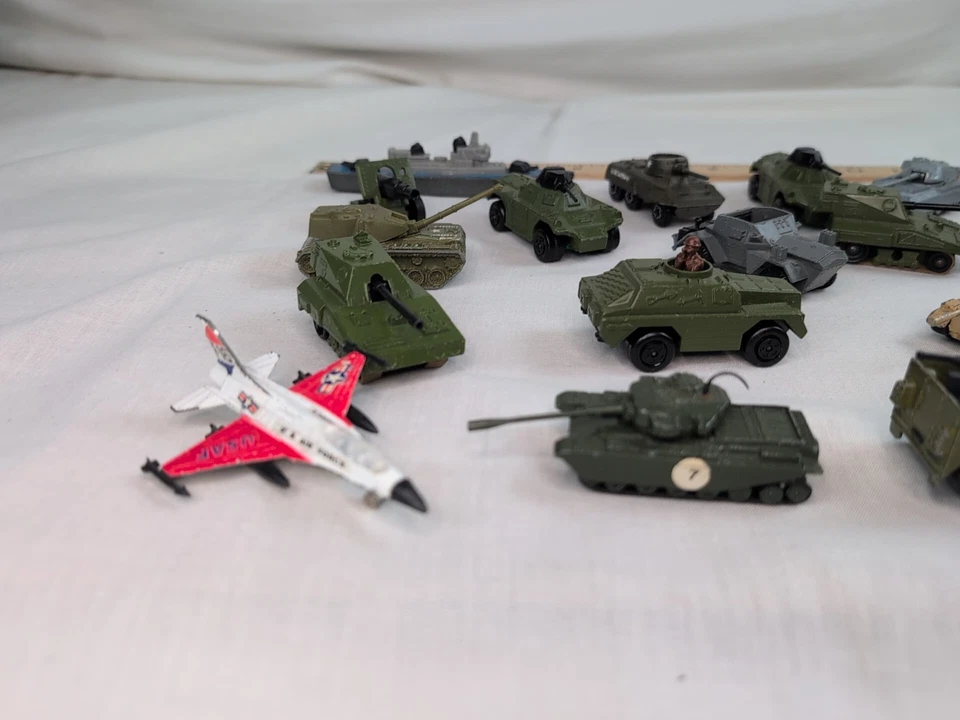 70's Matchbox, Lesney, Zylmex, Playart, Mandico, Army Air force Navy Lot Of 23 - Image 3 of 4
