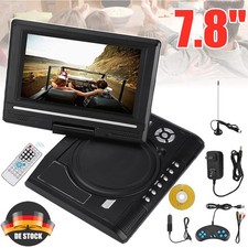 Portabler FHD Dvd Player Auto Monitor 7,8" Drehbar Bildschirm Gamepad Akku 16:9