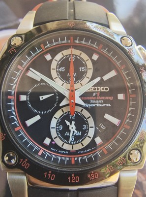 Seiko Sportura Honda F1 Racing Team Chronograph Men's Watch 7T62