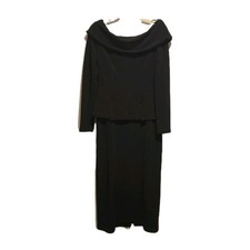 Vintage Nicole Studio New York Women's Size 12 Black Dress USA Made