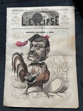 1868 Journal L'ÉCLIPSE N° 43 - Auguste VILLEMOT Par André GILL