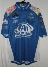 TREVOR BAYNE ADVOCARE ROUSH FENWAY 2017 RACE WORN NASCAR PIT CREW SHIRT LARGE