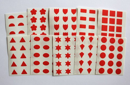 Surtido Shapes. 10mm Especial Forma de Color Pegatinas Etiquetas Adhesivas - Bild 4 von 12