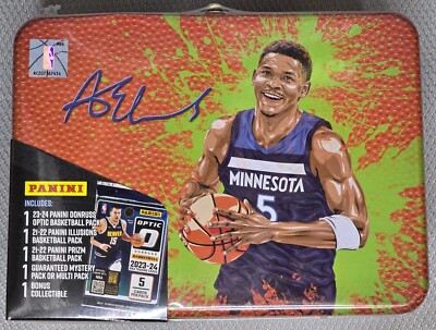 2024 MJ HOLDING PANINI BASKETBALL FACTORY SEALED LUNCH BOX TIN ANTHONY EDWARDS