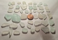 50 Pieces of White Sea Glass Found on a Hidden Beach in Croatia