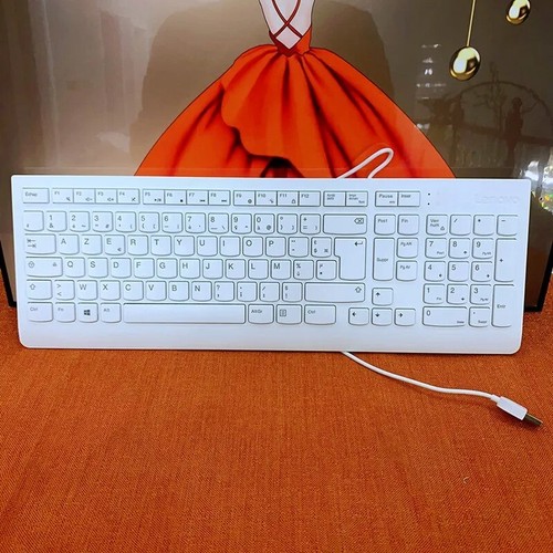 French AZERTY layout USB wired Keyboard and mouse combo for lenovo - Picture 3 of 9