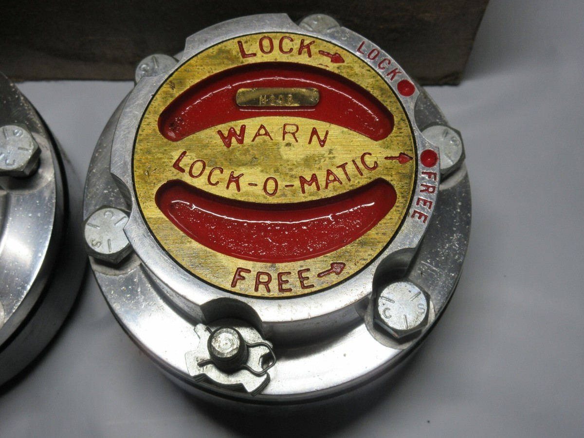 NOS WARN M208 6094 Locking Hubs Jeep J4800 Pickup Camper Special