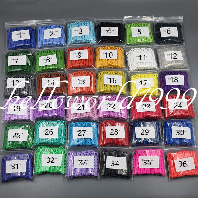 1040-Pack Clear Dental Elastic Ties - Orthodontic Ligatures For Braces, 26x40 Assortment
