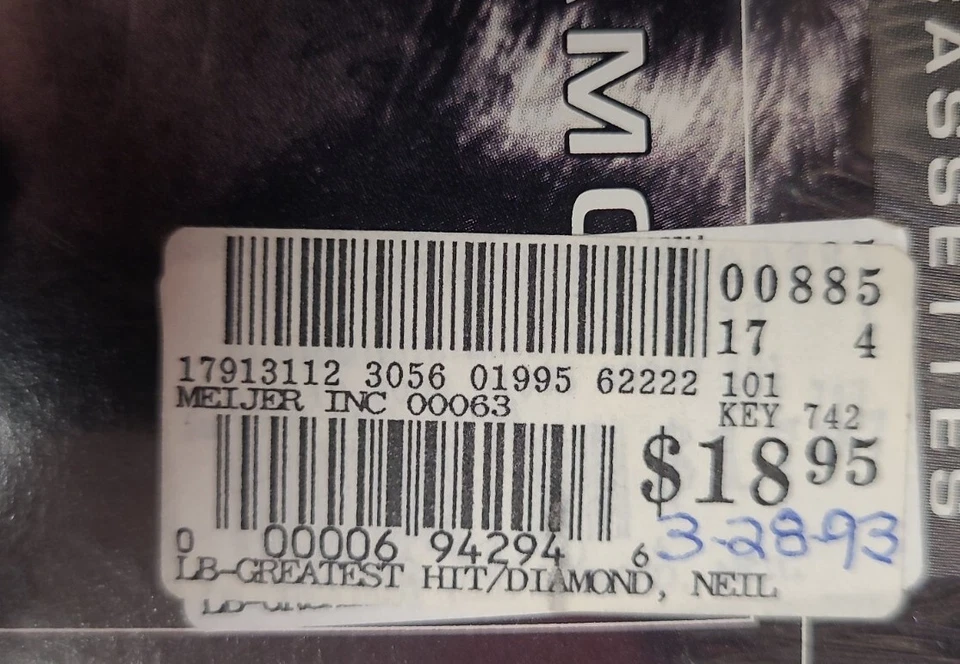 Neil Diamond - The Greatest Hits 1966-1992 2 Cassette Long Box SEALED - Image 4 of 4