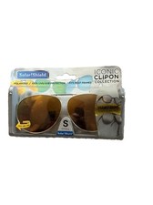 Solar Shield By Foster Grant Icon Clip-On Sunglasses Brand New Small Polarized