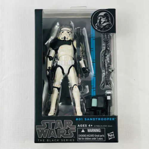 Star Wars The Black Series #01 Sandtrooper 6” Figure NEW Sealed Blue Line 2014