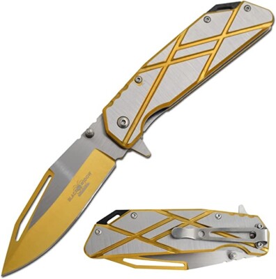 Snake Eye Tactical Spring Assist Heavy-Duty Pocket Knife