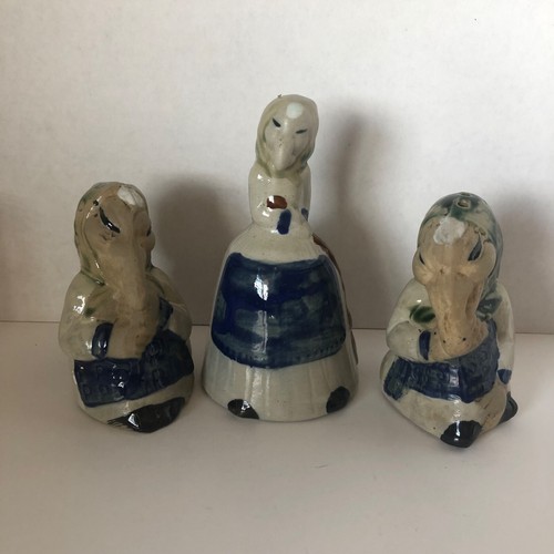 Vintage Baba Yaga Kitchen Witch 3/set Bell Folklore Salt Pepper Good Luck Charm