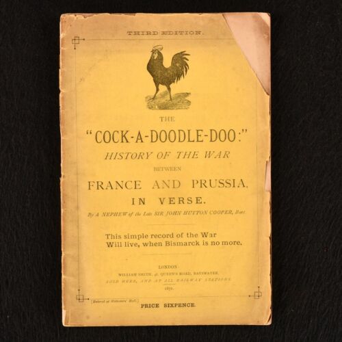 1871 The "Cock-A-Doodle-Doo" Third Edition Very Scarce - Picture 1 of 5