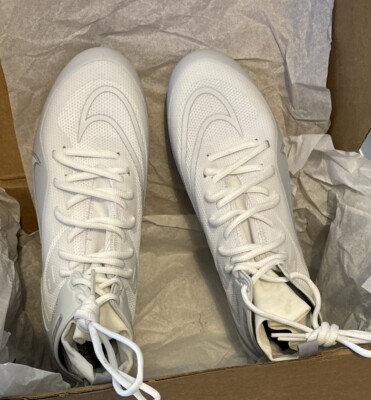 Nike Alpha Huarache 8 Elite LAX White Grey CW4440-110 Men's Size 9.5