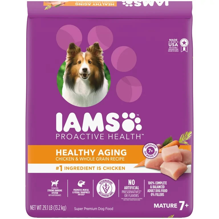 For Mature And Senior Dogs With Real Chick