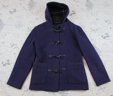 Caliburn Made In England Women's Purple Duffle Coat Wool Blend Uk 6 Us 2-4