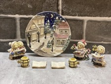 popular imports miniature tea set 1996/ teddy bear christmas carolers
