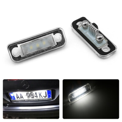 2PCS LED Kennzeichenbeleuchtung für Mercedes Benz C E CLS Klass W203 W219 W211