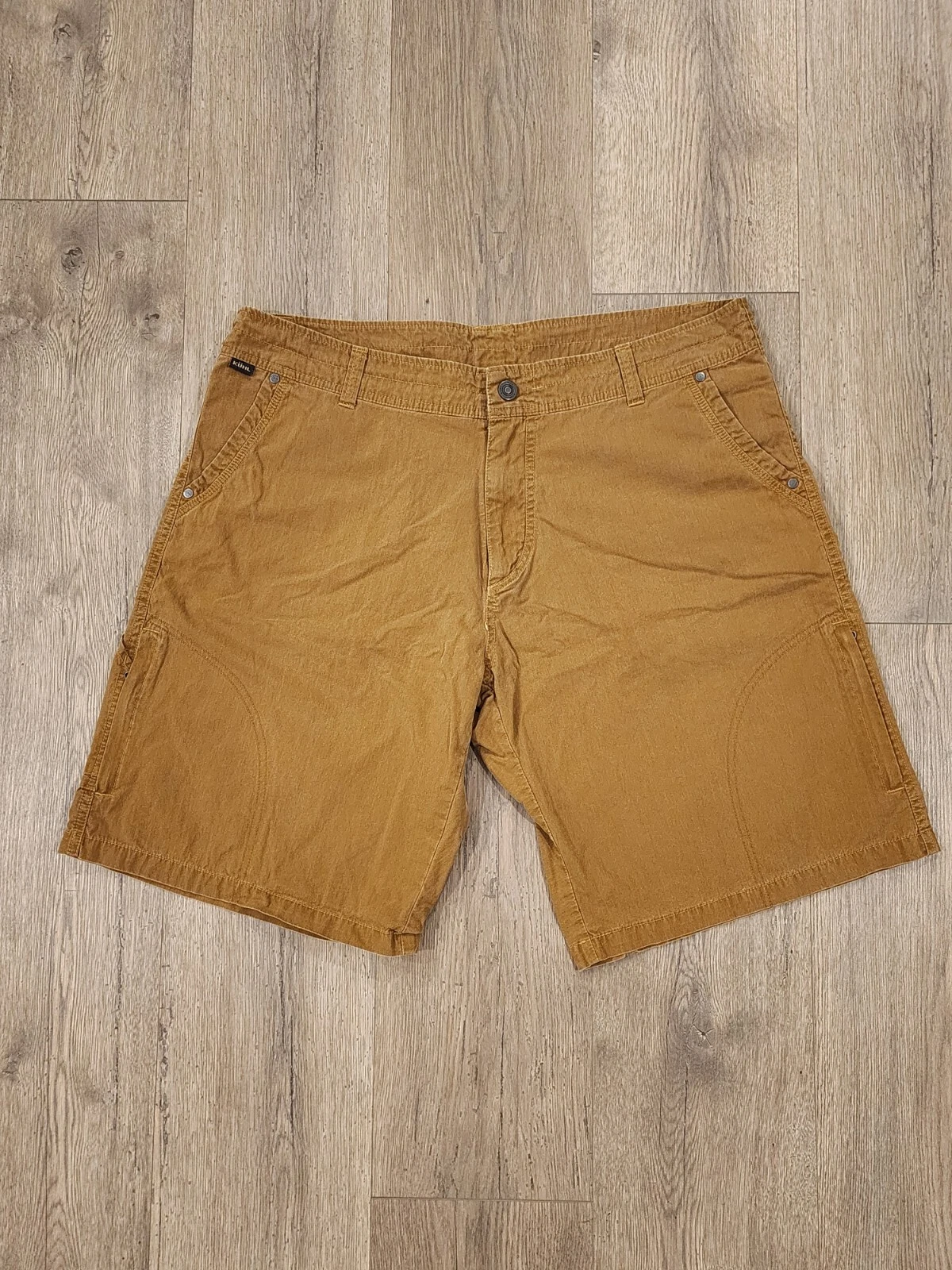 Kuhl Ramblr Men's Size 38 Vintage Patina Dye Cargo Hiking Shorts