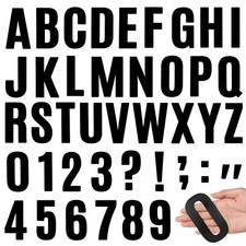 32 Sheets 4 Inch Large Self Adhesive Vinyl Letters Numbers Kit for Mailbox Signs