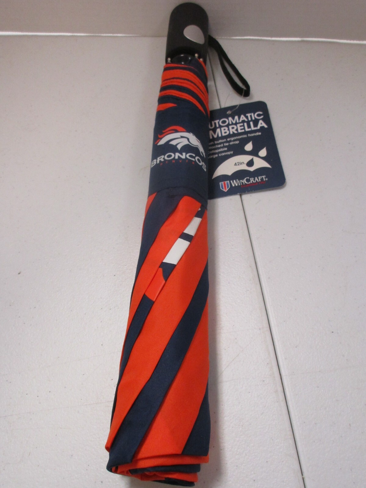 NFL WINCRAFT AUTOMATIC 42" INCH UMBRELLA DENVER BRONCOS NEW NWT eBay