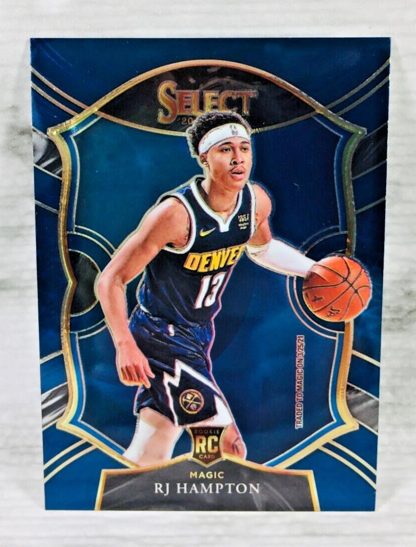 2020-21 PANINI SELECT BASKETBALL #84 RJ HAMPTON RC ROOKIE CARD (REATIL BLUE)