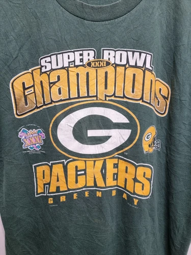 vintage greenbay packers shirt adult size xl extra large superbowl 31 xxxi - Picture 6 of 12