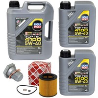 MotoröL Set 5W-40 Liqui Moly 7 Liter + ÖLfilter + Schraube FüR BMW 1Er 3Er 5Er