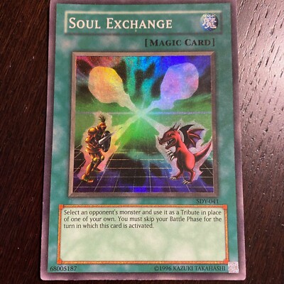 1996 Yu-Gi-Oh! Soul Exchange Holo Rare Card Lightly Played / Near Mint | eBay 1996 Yu-Gi-Oh! Soul Exchange Holo Rare Card Lightly Played / Near Mint | eBay