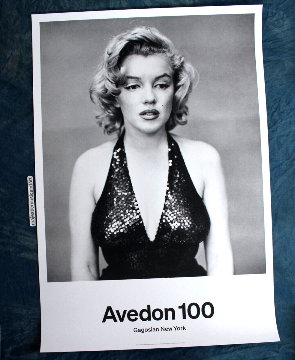 額装品/Marilyn Monroe as（リチャード アベドン） リチャードアベドン写真展ポスター「マリリンモンロー」マット加工
