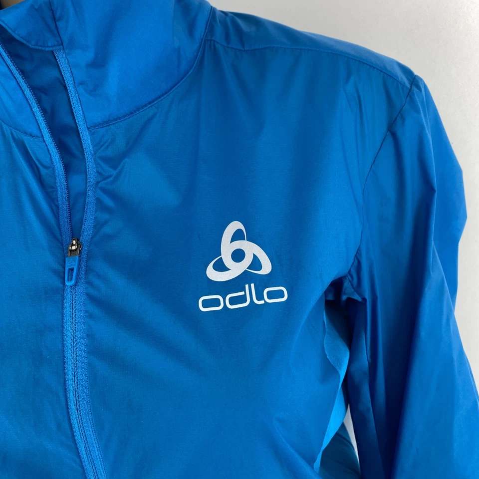 ODLO Women Dark Blue Dual Dry Water Resistant Pertex Bicycle Jacket Size M - Image 3 of 4
