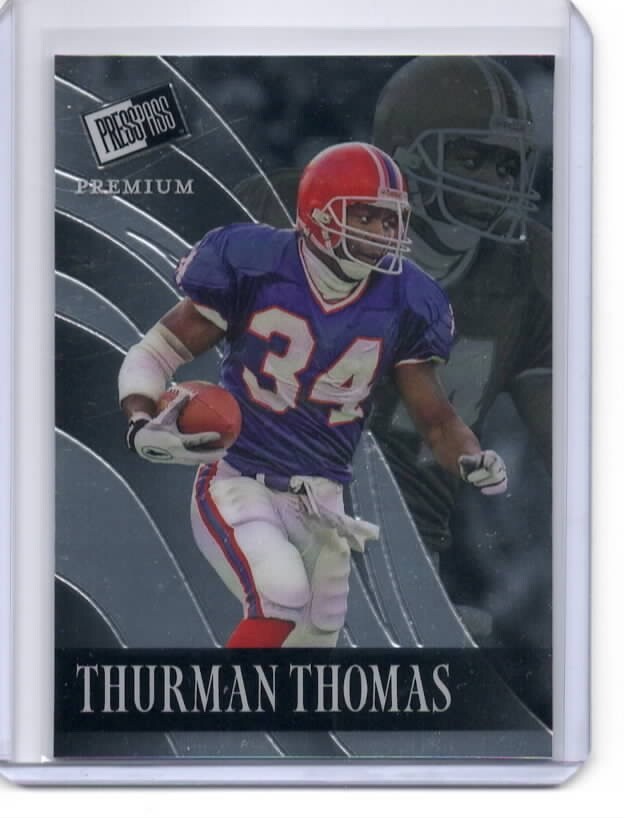 Thurman Thomas 2024 Leaf Press Pass Premium Retro /99