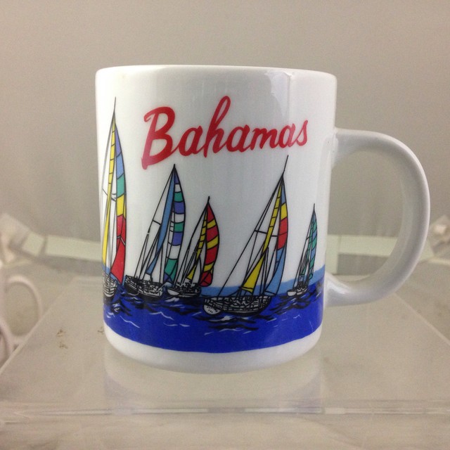 BAHAMAS Souvenir Tourist Coffee Mug SAILBOATS eBay
