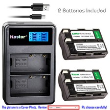 Kastar Battery and LCD Slim USB Dual Charger for Nikon EN-EL3a D50 D70 D100 D70s